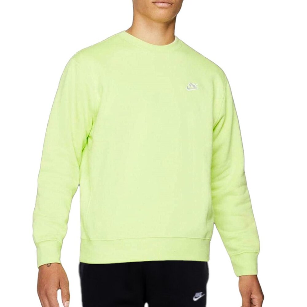 Nike NSW Club Fleece Men's Size 2XL Sweatsuit Matching Outfit Hoodie Set Neon Vo